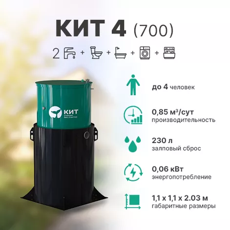 Станция биологической очистки КИТ 4 (К-4-700) в Шуе