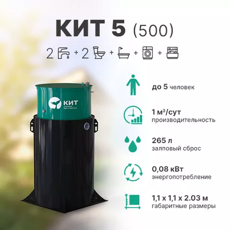 Станция биологической очистки КИТ 5 (К-5-500) в Шуе
