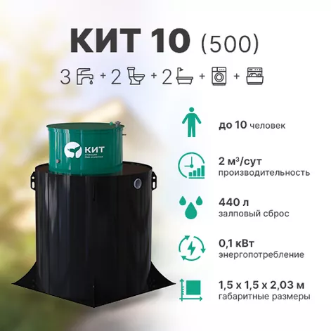 Станция биологической очистки КИТ 10 (К-10-500) в Шуе