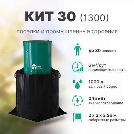 Станция биологической очистки КИТ 30 (К-30-1300) в Шуе